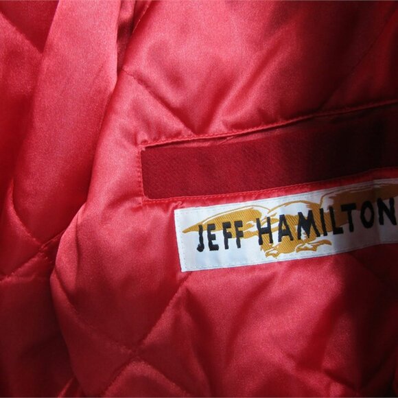 Men's Jeff Hamilton NFL Wool / Leather Varsity Jacket Size XL - Picture 13 of 15